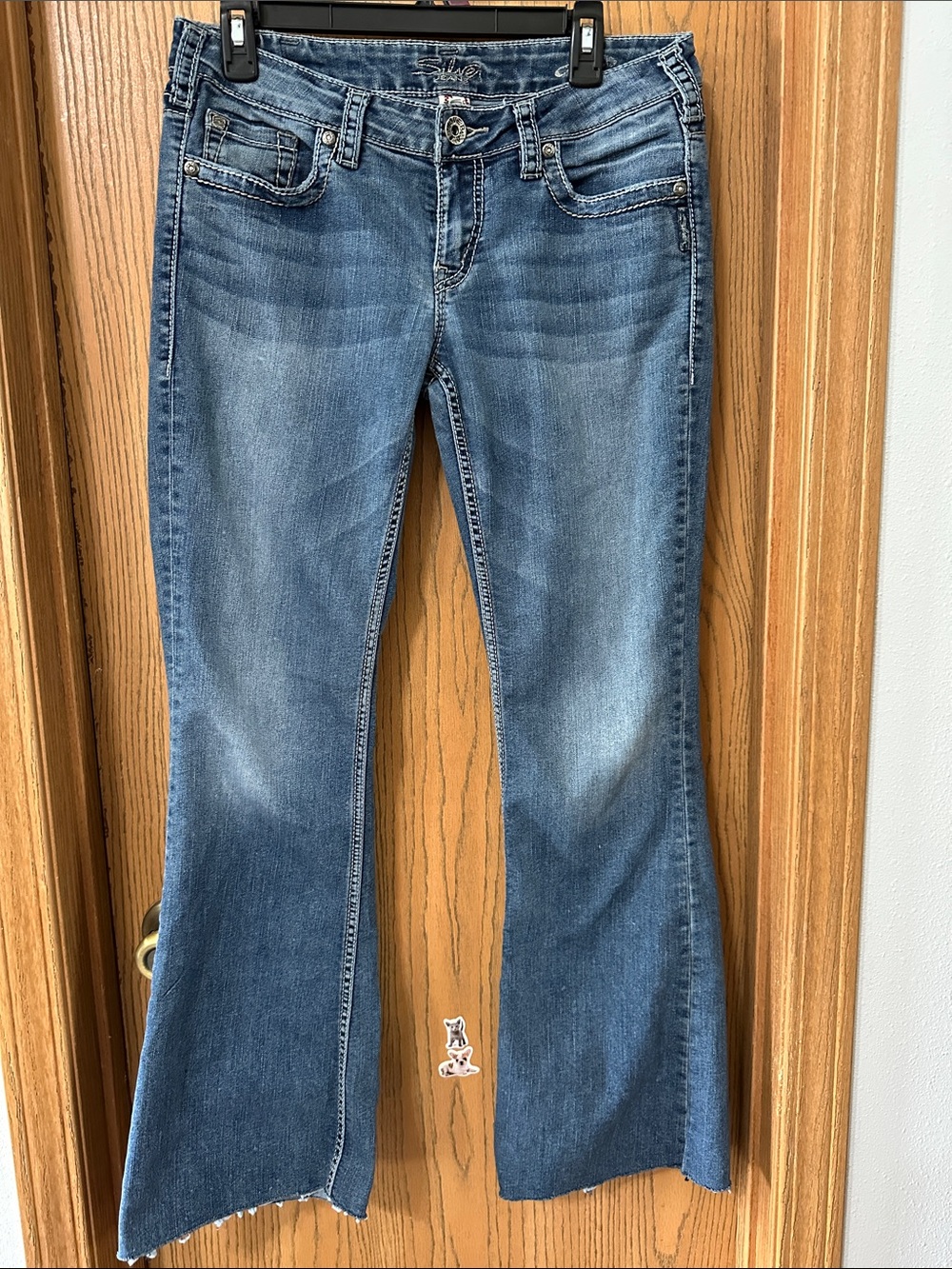 Silver Jeans Medium Blue Flare Jeans